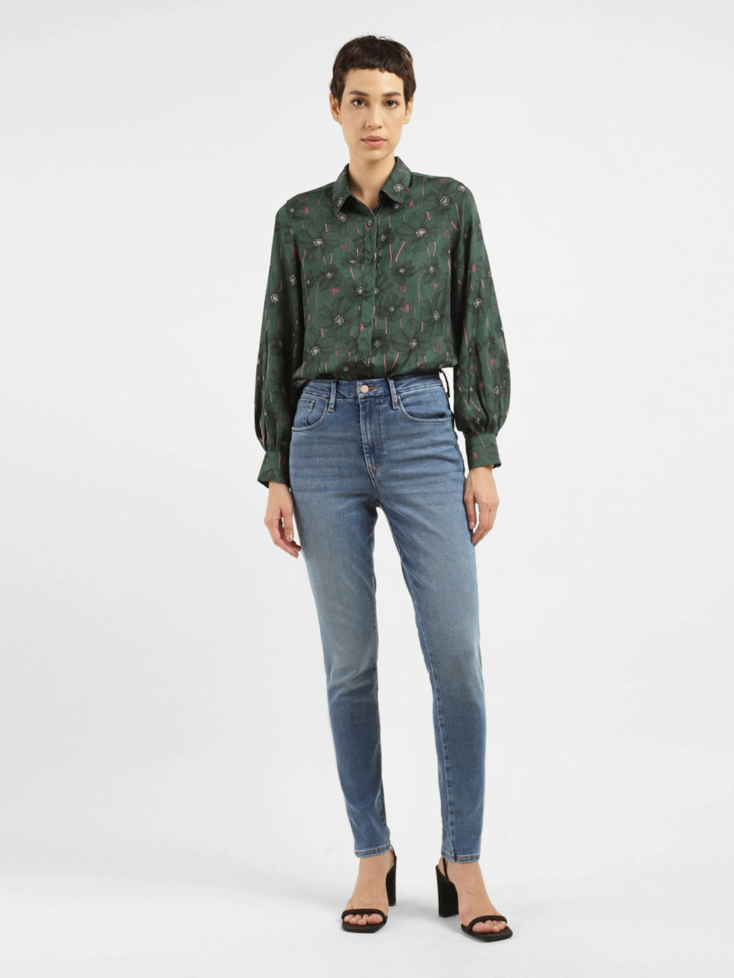 Everyday Motion Women's 721 Blue Skinny Fit High Rise Jeans