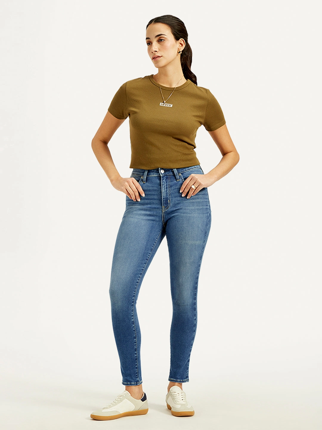 Women's 721 Blue Skinny Fit High Rise Jeans Earthy Music Event