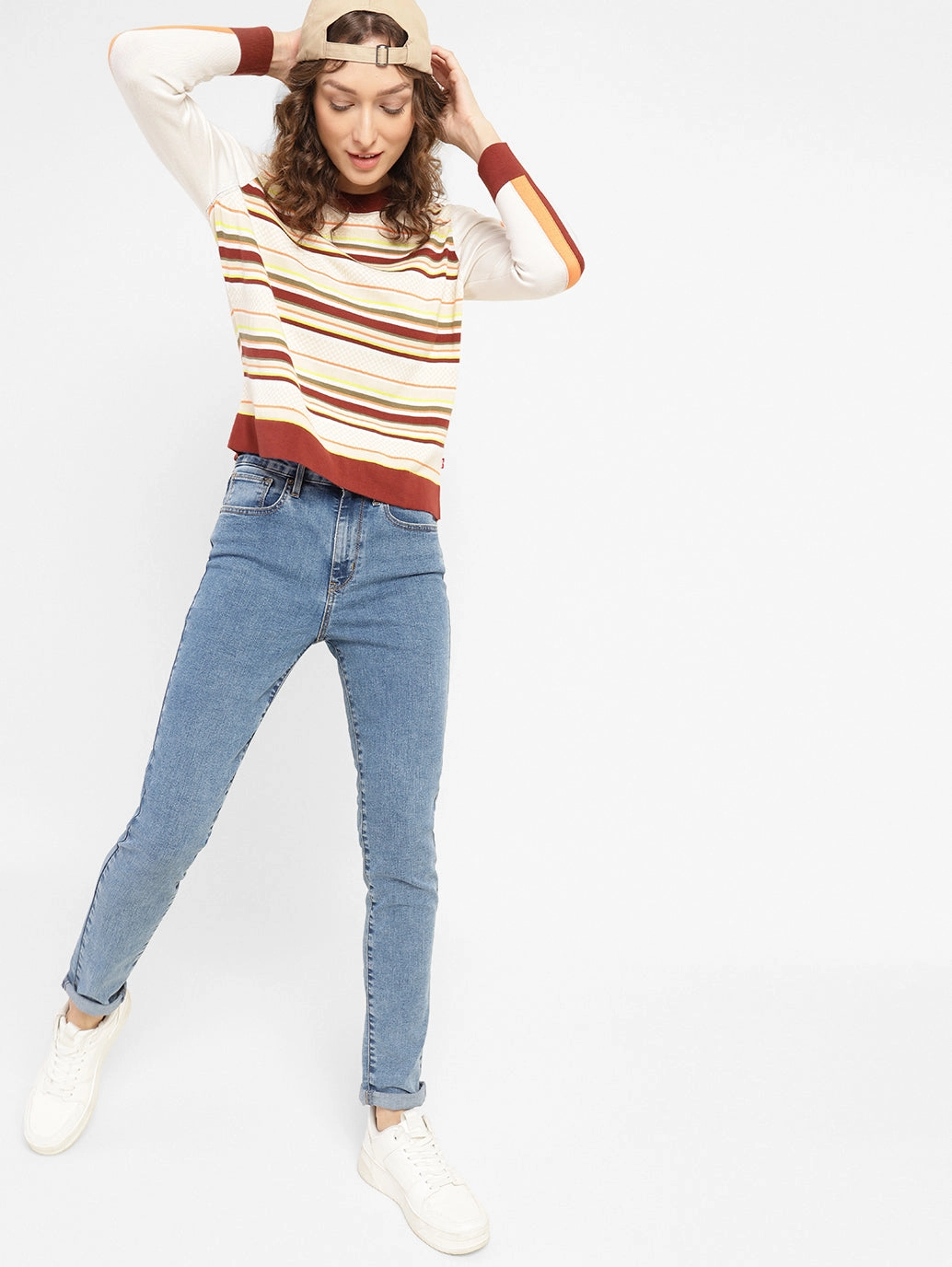 Vintage Lover Loose Festival Outfit Urban Explorer Women's 721 Blue Skinny Fit High Rise Jeans