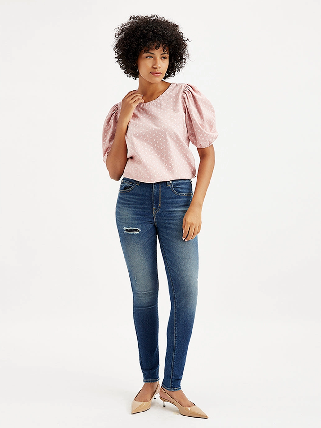 Daily Style Women's 721 Blue Skinny Fit High Rise Jeans