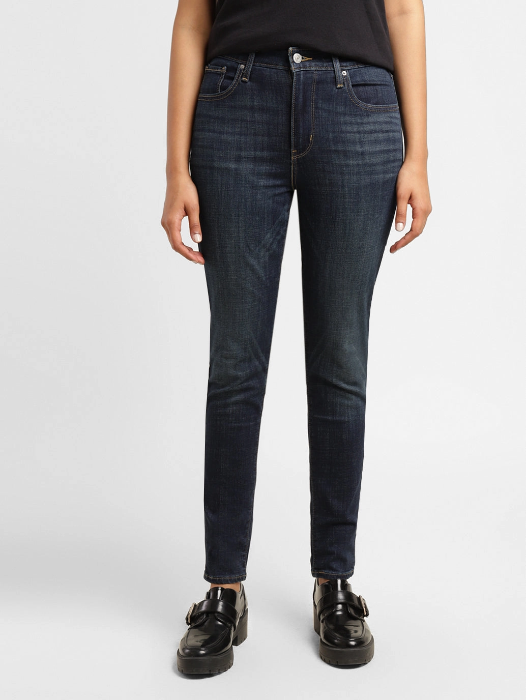 Minimalist Night Out Smooth Moisture Wicking Technology Women's 721 Blue Skinny Fit High Rise Jeans