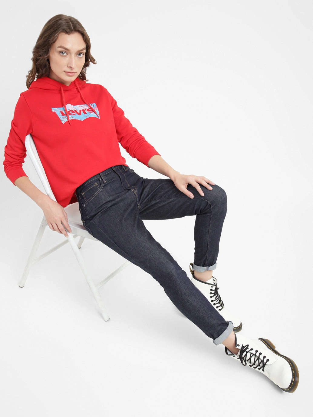 Women's 721 Indigo Skinny Fit High Rise Jeans Daily Casual Youth Style Weekend Style Rainy Day