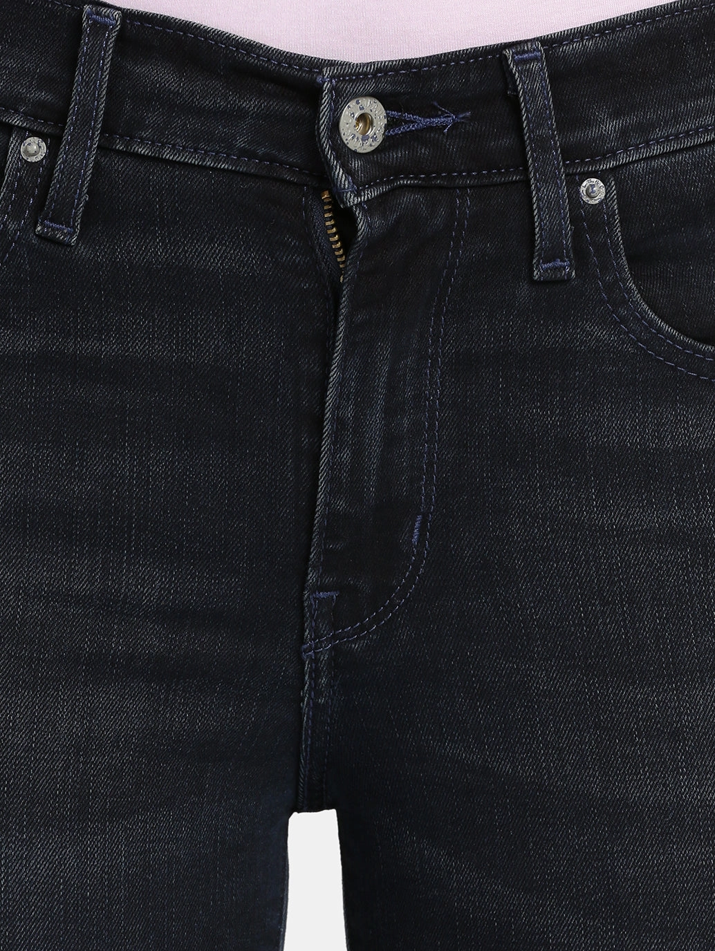 Fitted Design Women's 724 Blue Straight Fit High Rise Jeans