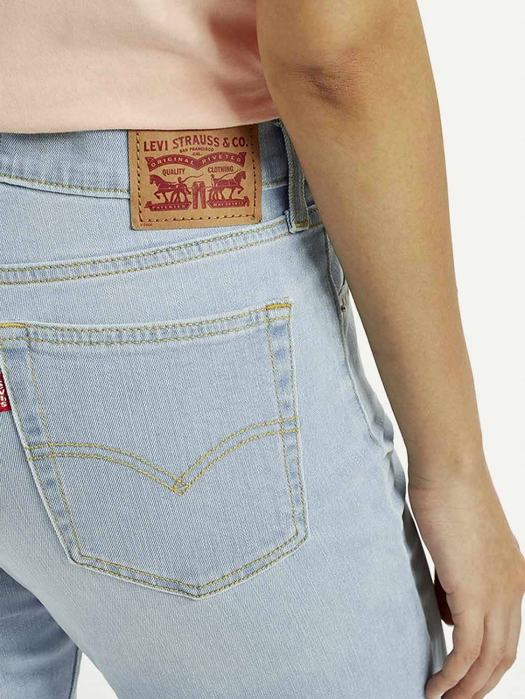 Lifestyle Fit Women's 724 Light Indigo Straight Fit High Rise Jeans