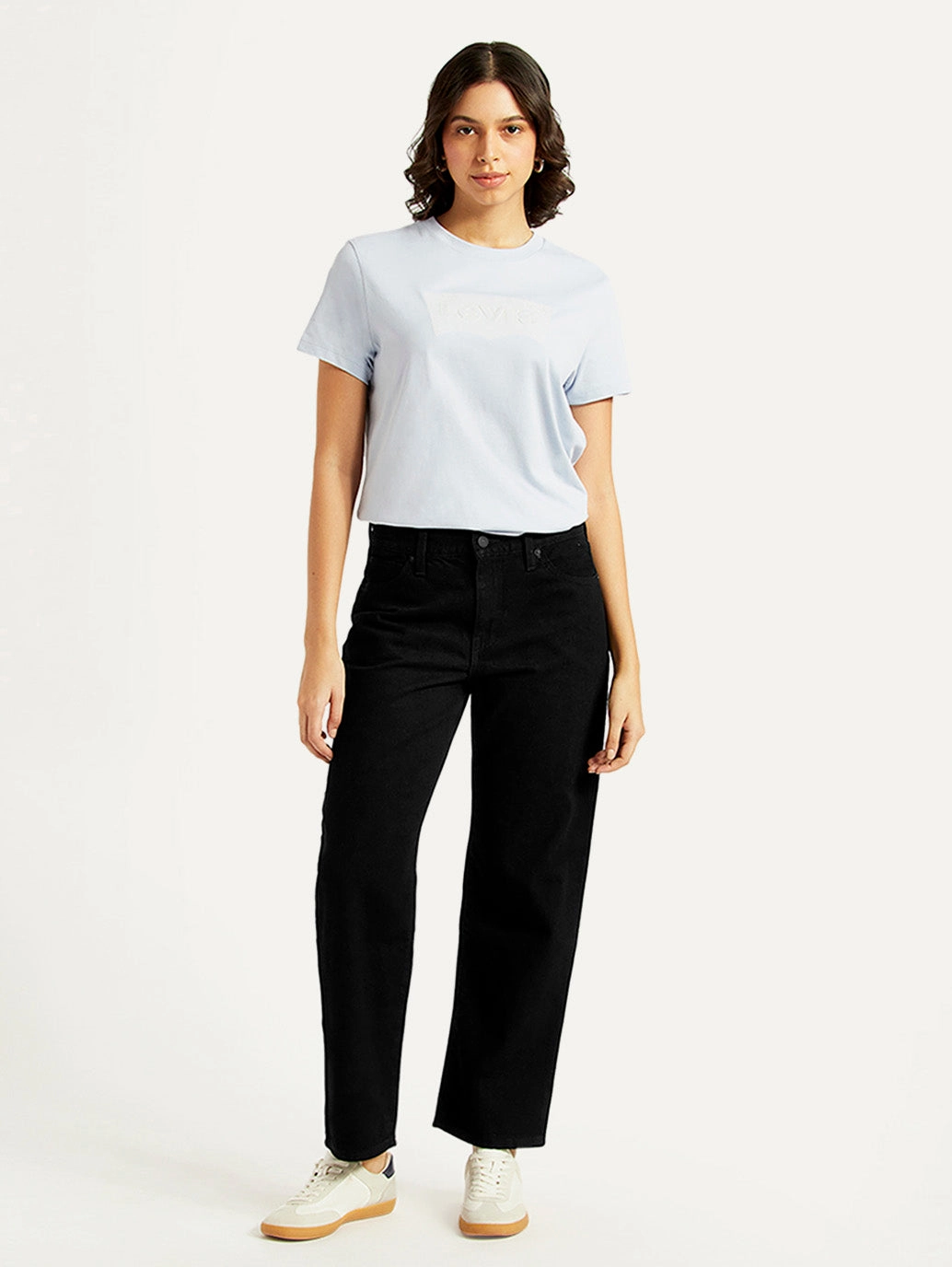 Colorfast Dyeing Method Breathable Travel Outfit Brunch Outfit Women's 94 Black Baggy Fit High Rise Jeans