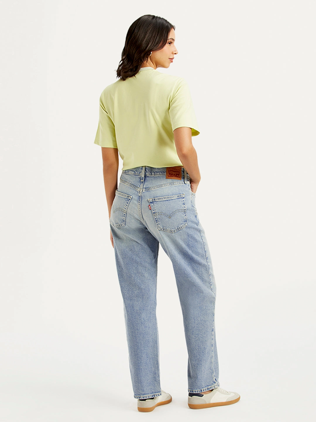 Travel Ease Women's 94 Light Blue Baggy Fit Mid Rise Jeans