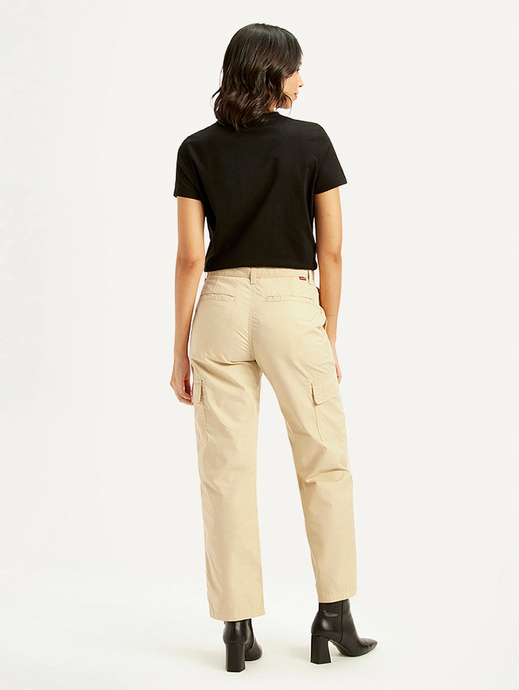 Chic Look Women's Beige Cargo Trousers