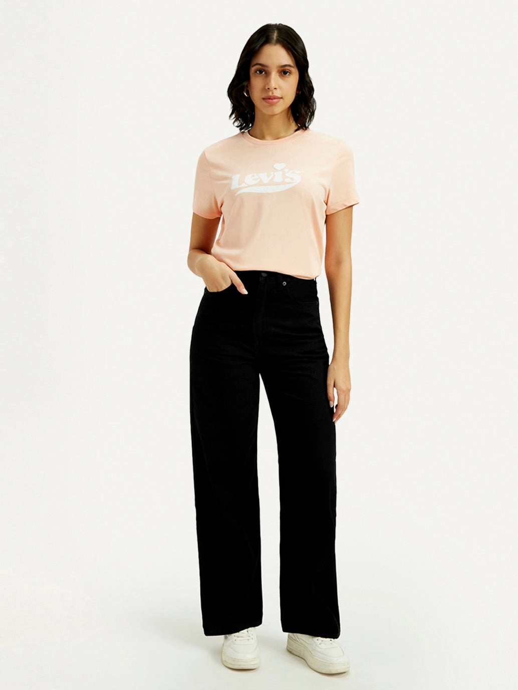 Trendy Choice Women's Black Loose Fit High Rise Jeans