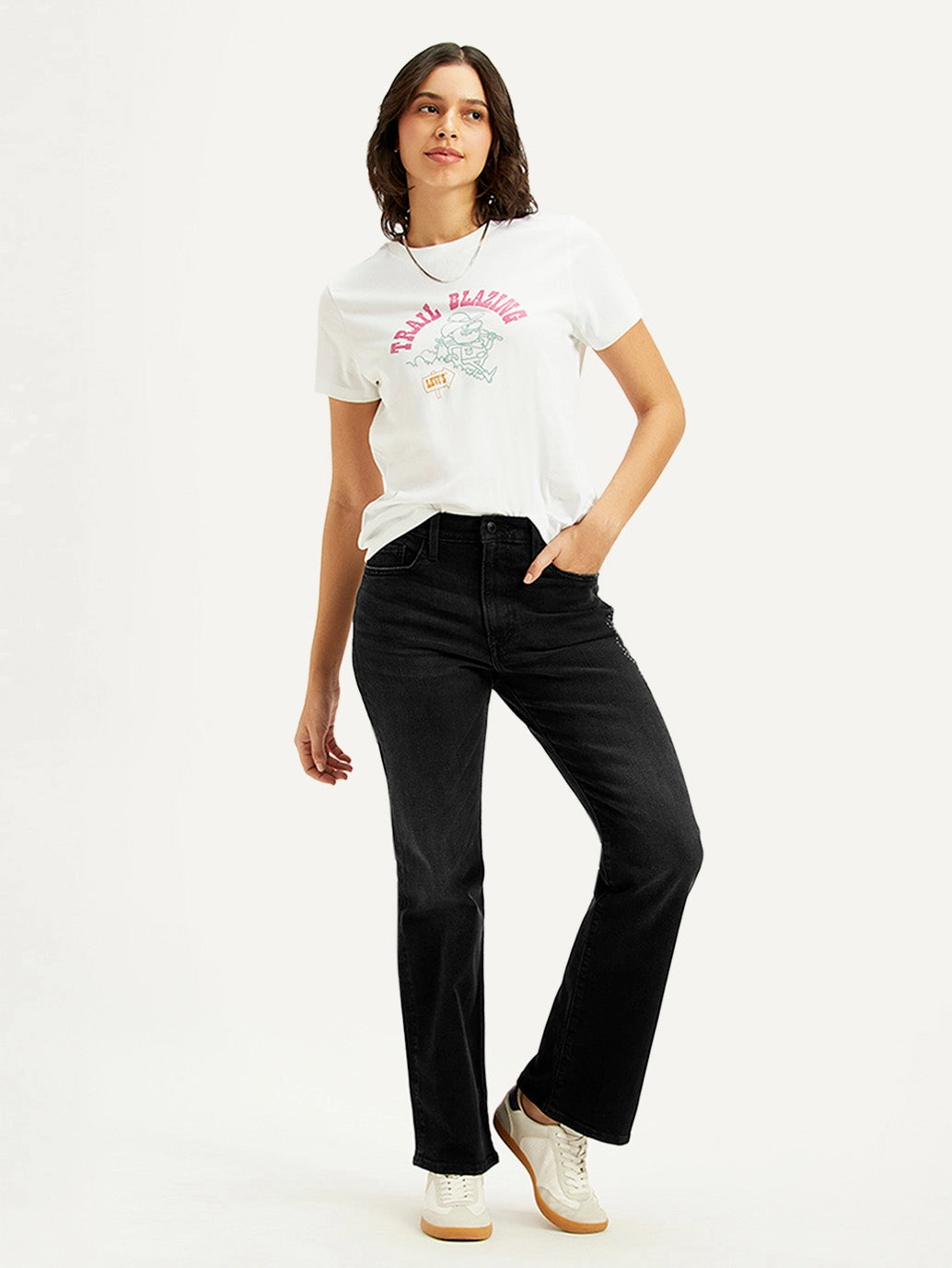 Moisture Wicking Technology Artist Vibe Smooth Women's Black Wedgie Bootcut Fit Mid Rise Jeans