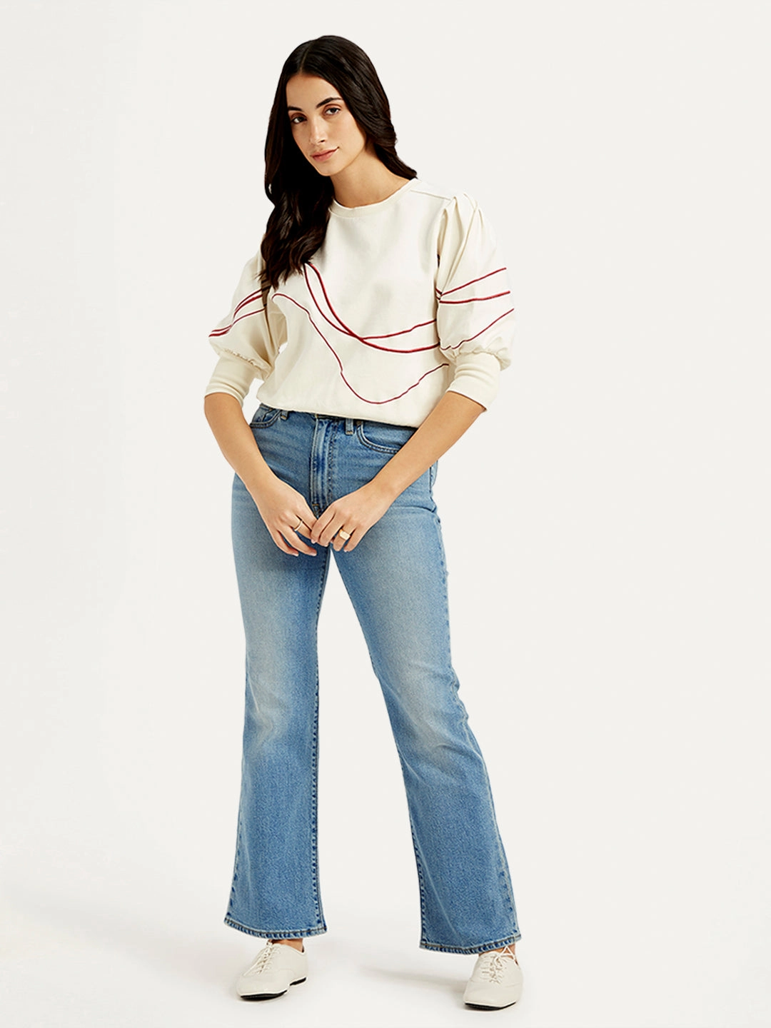 Women's Blue Wedgie Bootcut Fit Mid Rise Jeans All Style Fit