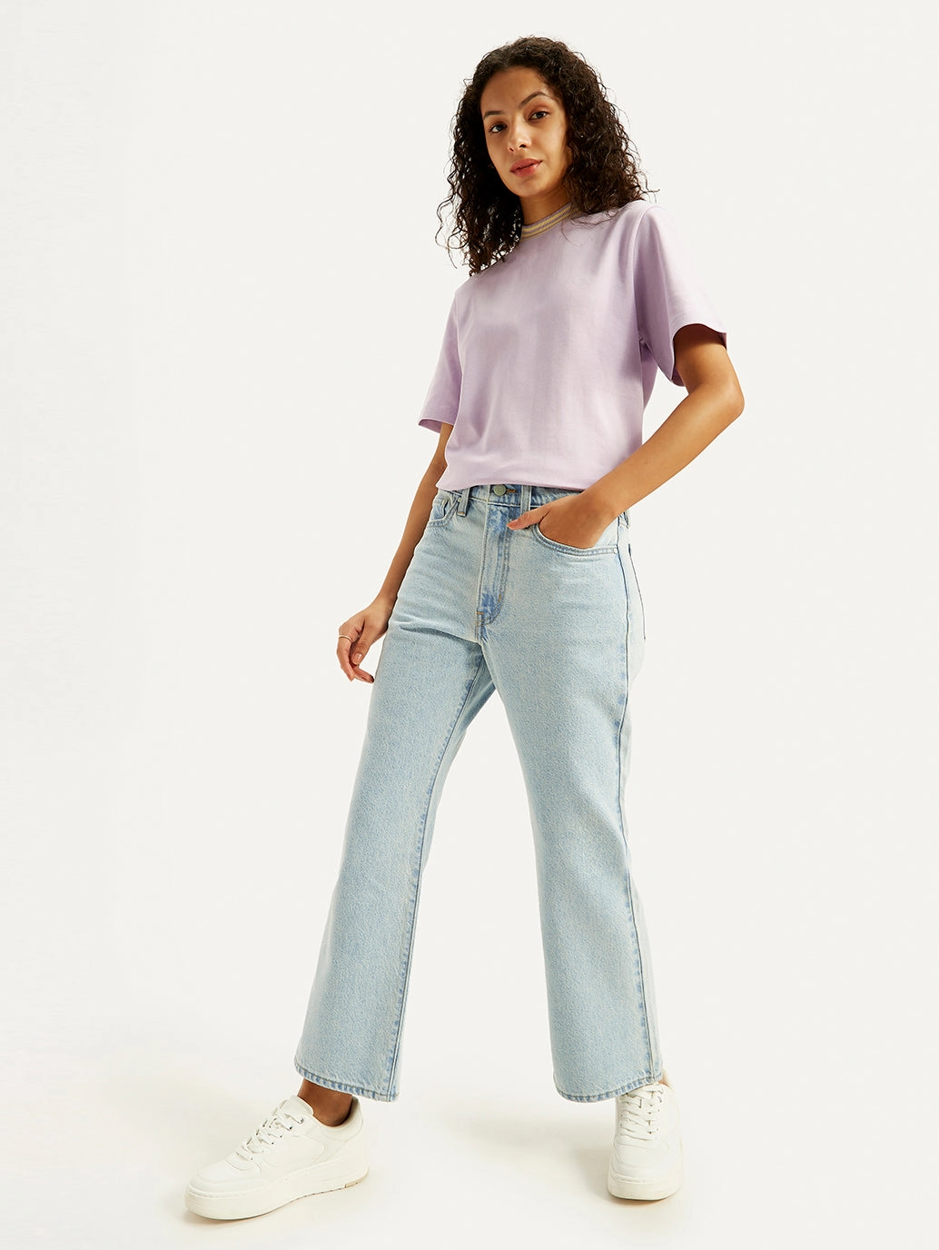 Core Layer Stretch Road Trip Brunch Outfit Women's Blue Wedgie Bootcut Fit Mid Rise Jeans