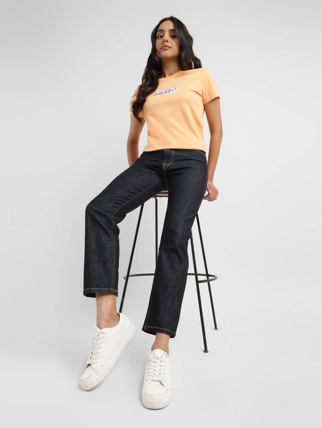 Breathable Lining Women's Blue Wedgie Straight Fit Mid Rise Jeans