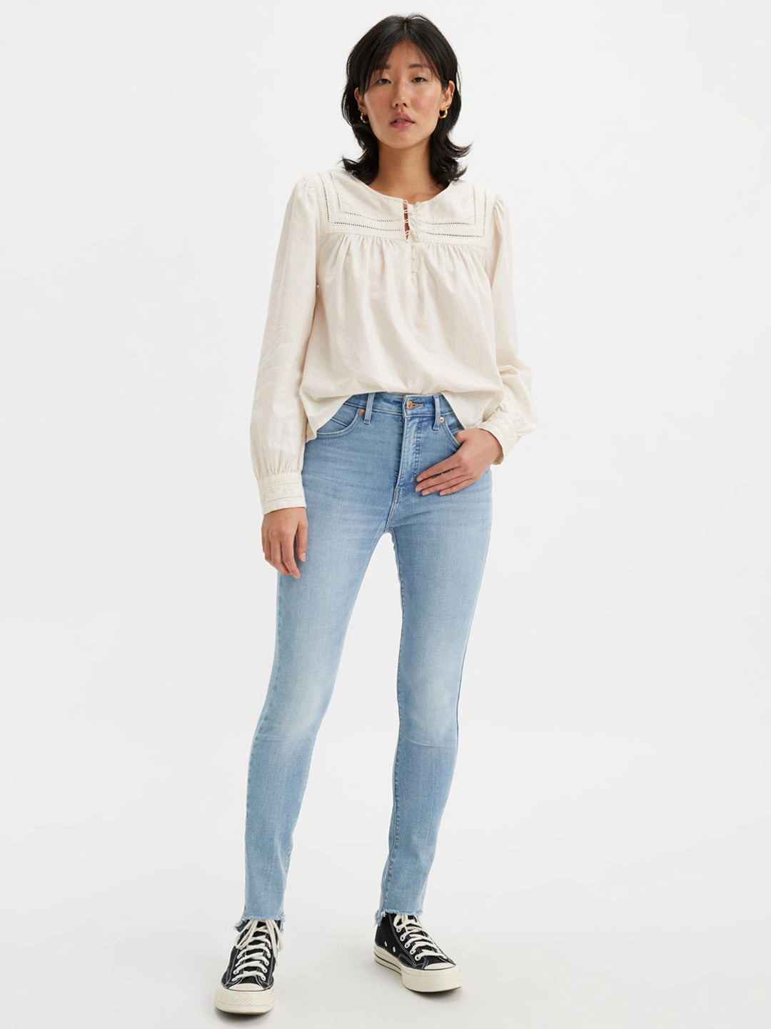 Comfort waistband Women's Light Blue Revel Shaping Skinny Fit High Rise Jeans