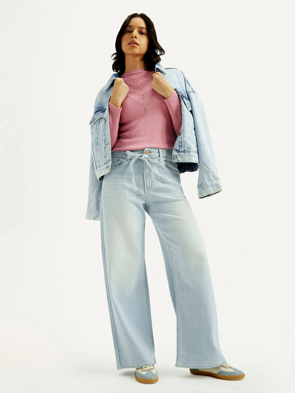 Women's Light Indigo XL Straight Fit Mid Rise Jeans Seasonal piece