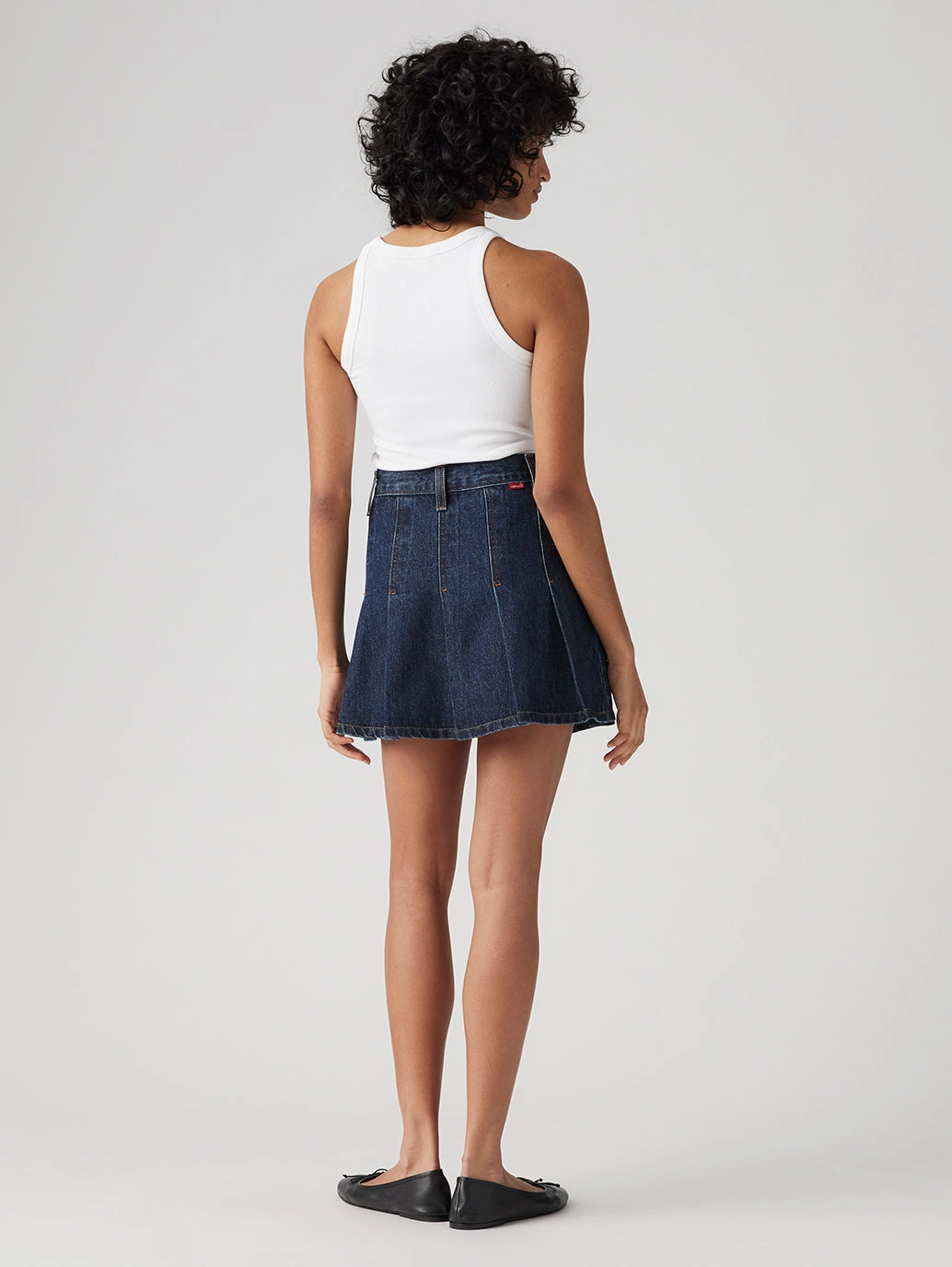 Women's Mid Rise Regular Fit Cotton Skirt Figure Flattering