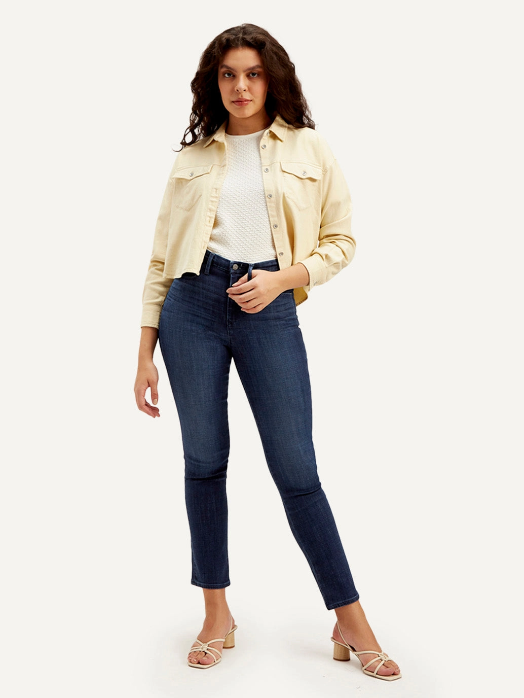 Women's Redloop 724 Blue Straight Fit Mid Rise Jeans Street Fashion Trend Setter Holiday Vibes Outfit Basic