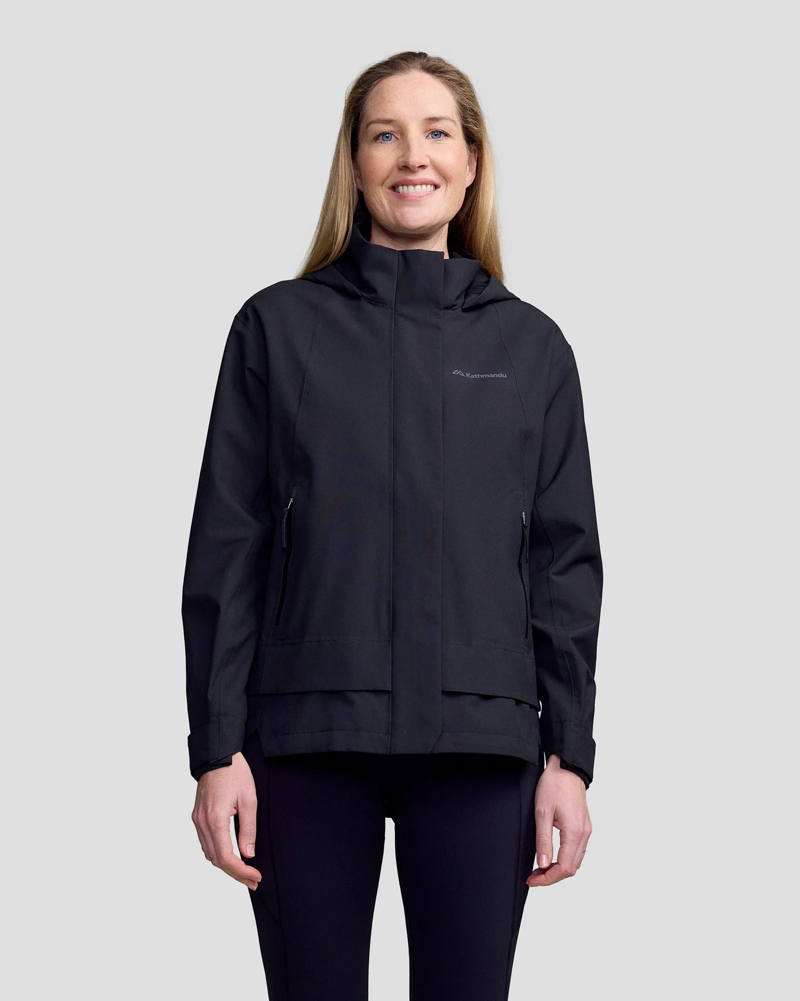 Women??s Citytrek 2L Rain Jacket - Black Stingray Wind Shield