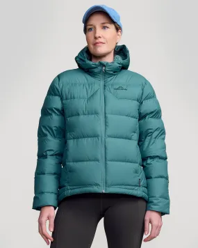 Women's Epiq Hooded Down Jacket - Light Forest MultiPocketLayout