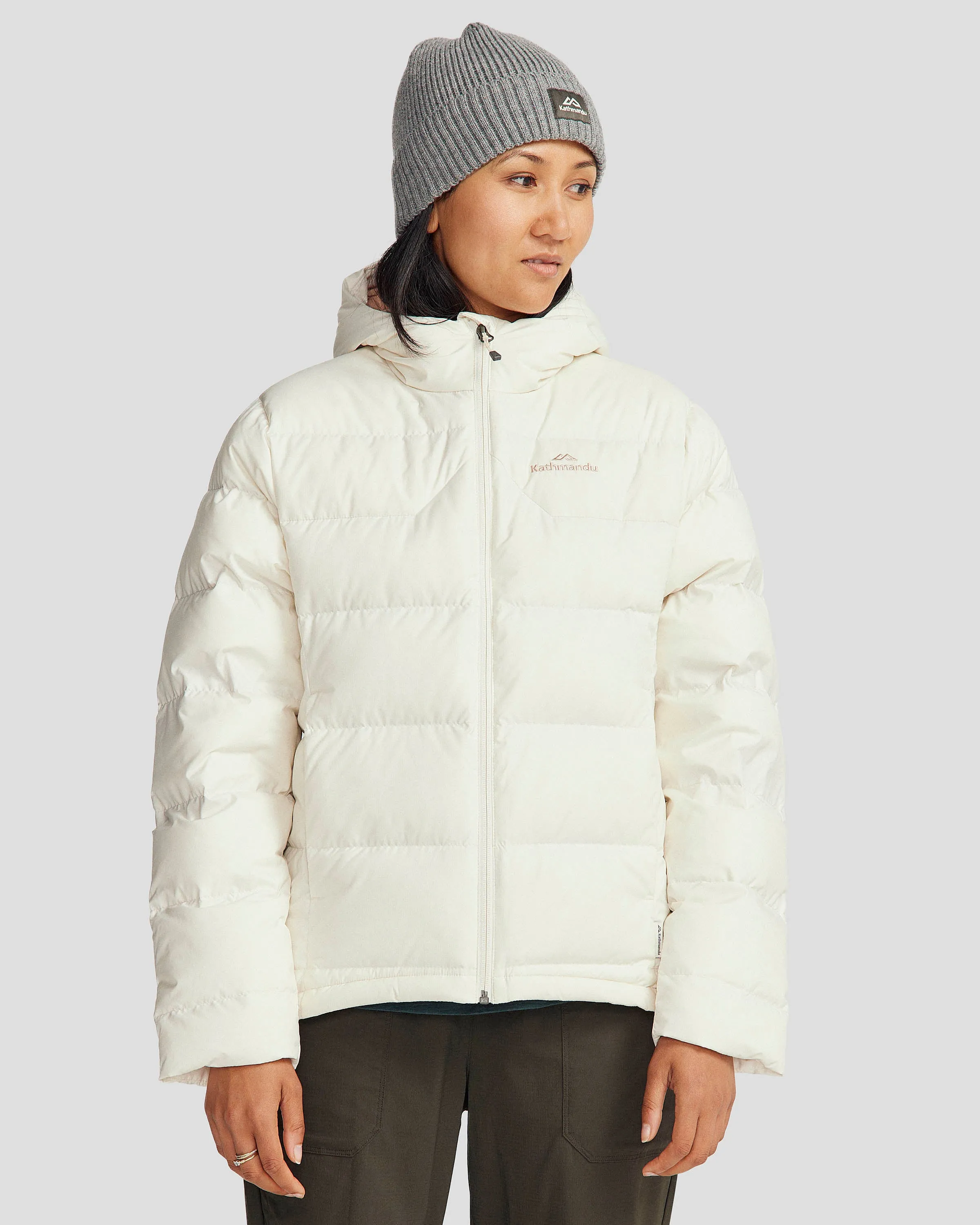 Reinforced Stitching TearResistant Reinforcements Women's Epiq Hooded Down Jacket - Natural/Mineral