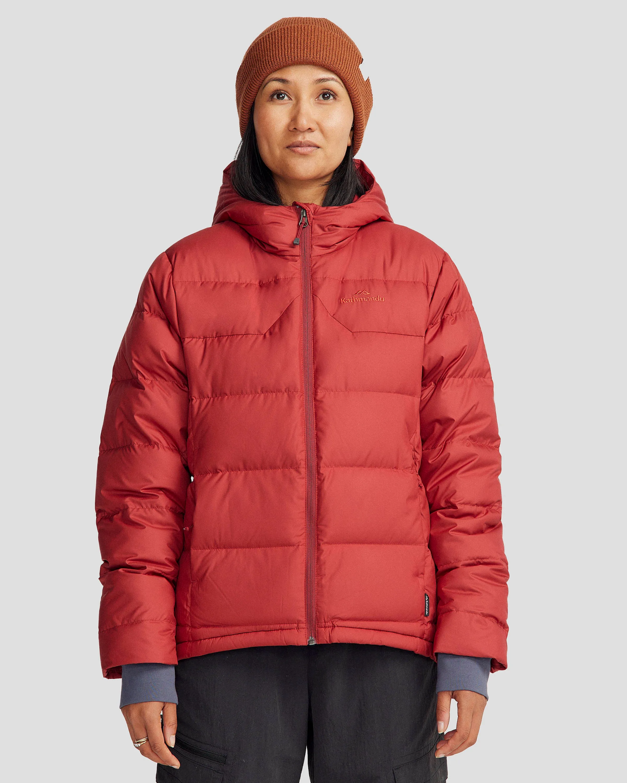 HypoallergenicMaterial Stretch Enhanced Mobility Zones Women's Epiq Hooded Down Jacket - Pinot