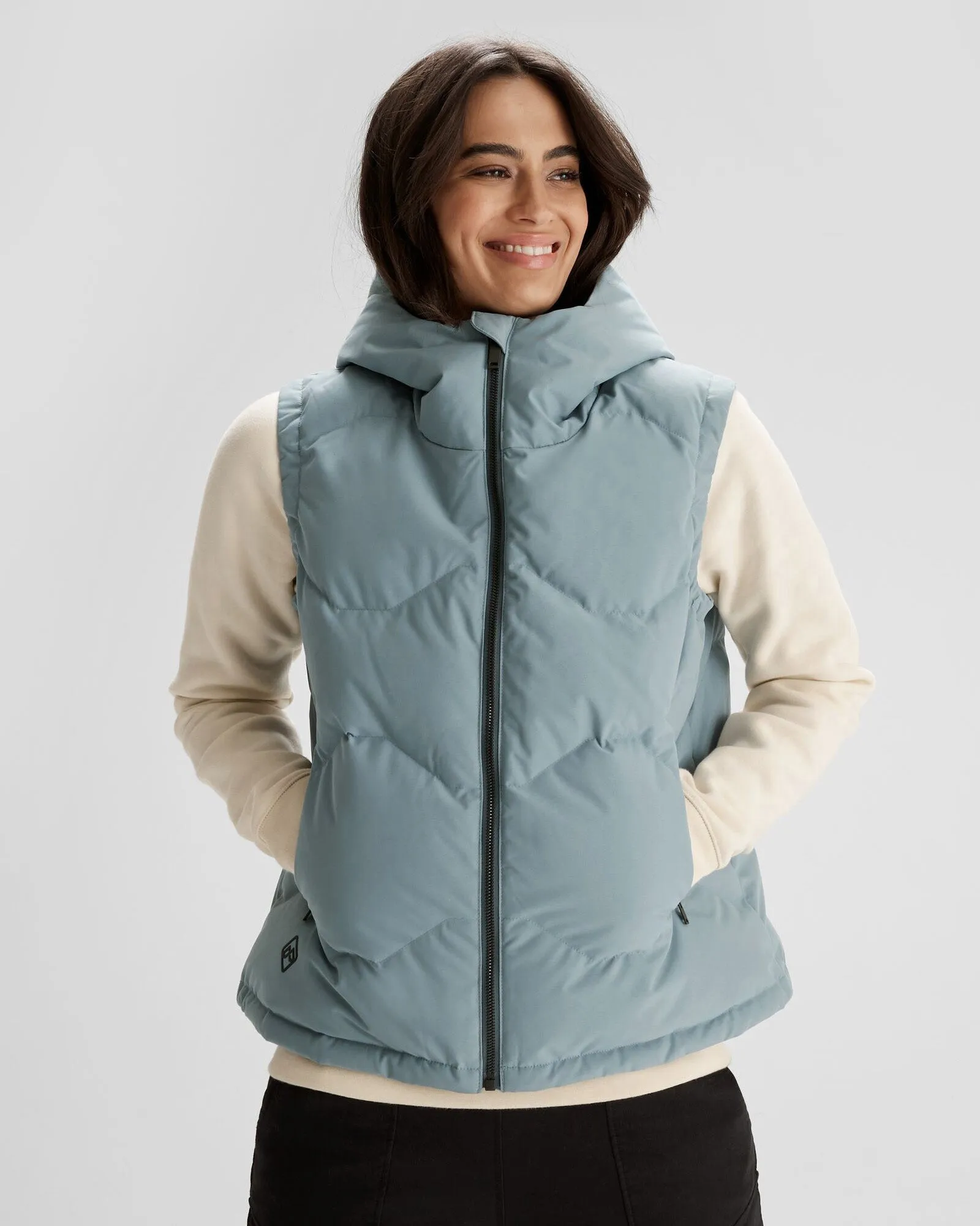 Very Cold Women's Frisco X Hooded Down Vest - Vapor