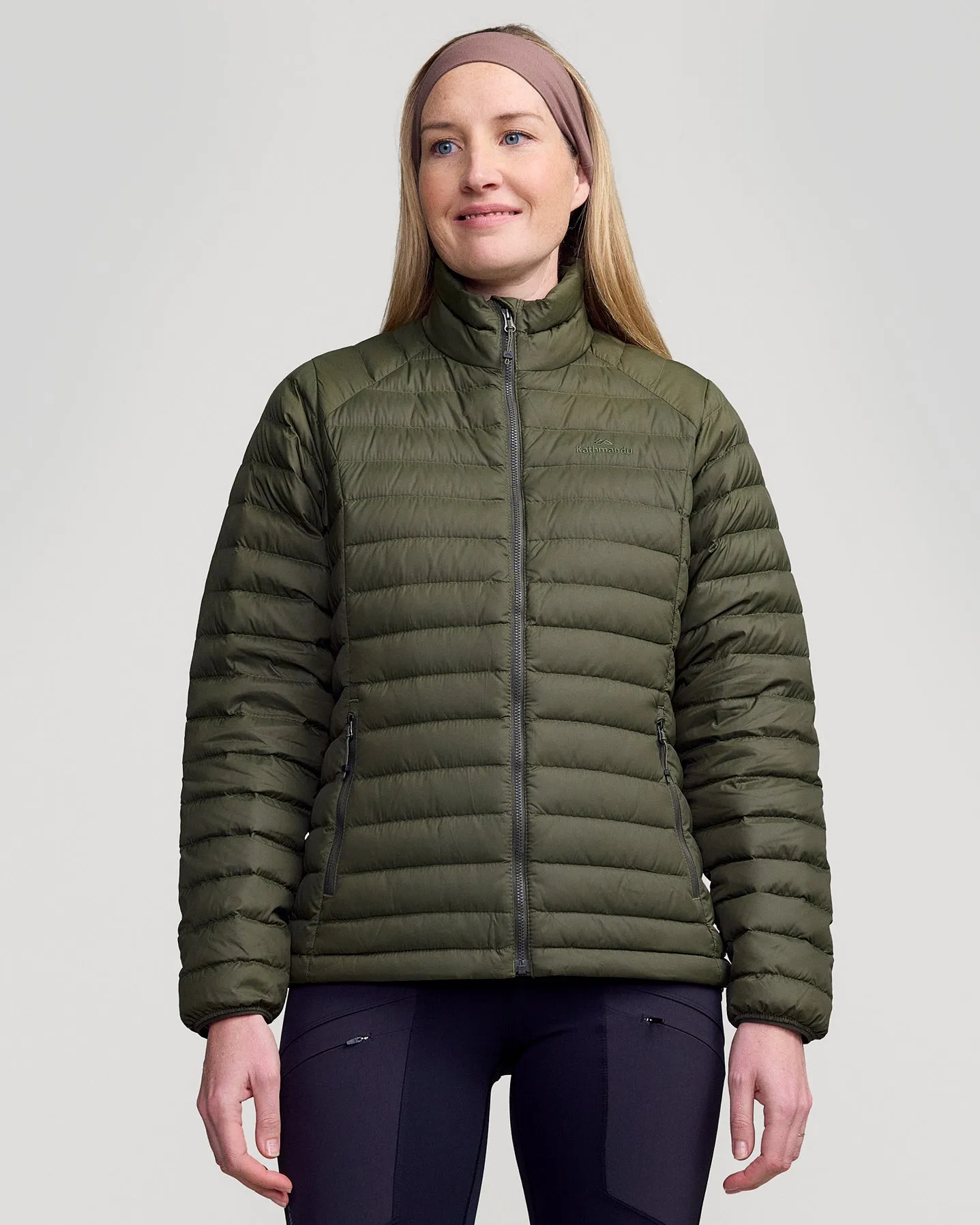 Everyday Comfort Fit Quick Release Buckle Mechanism Women's Heli Down Jacket 4.0 - Light Moss
