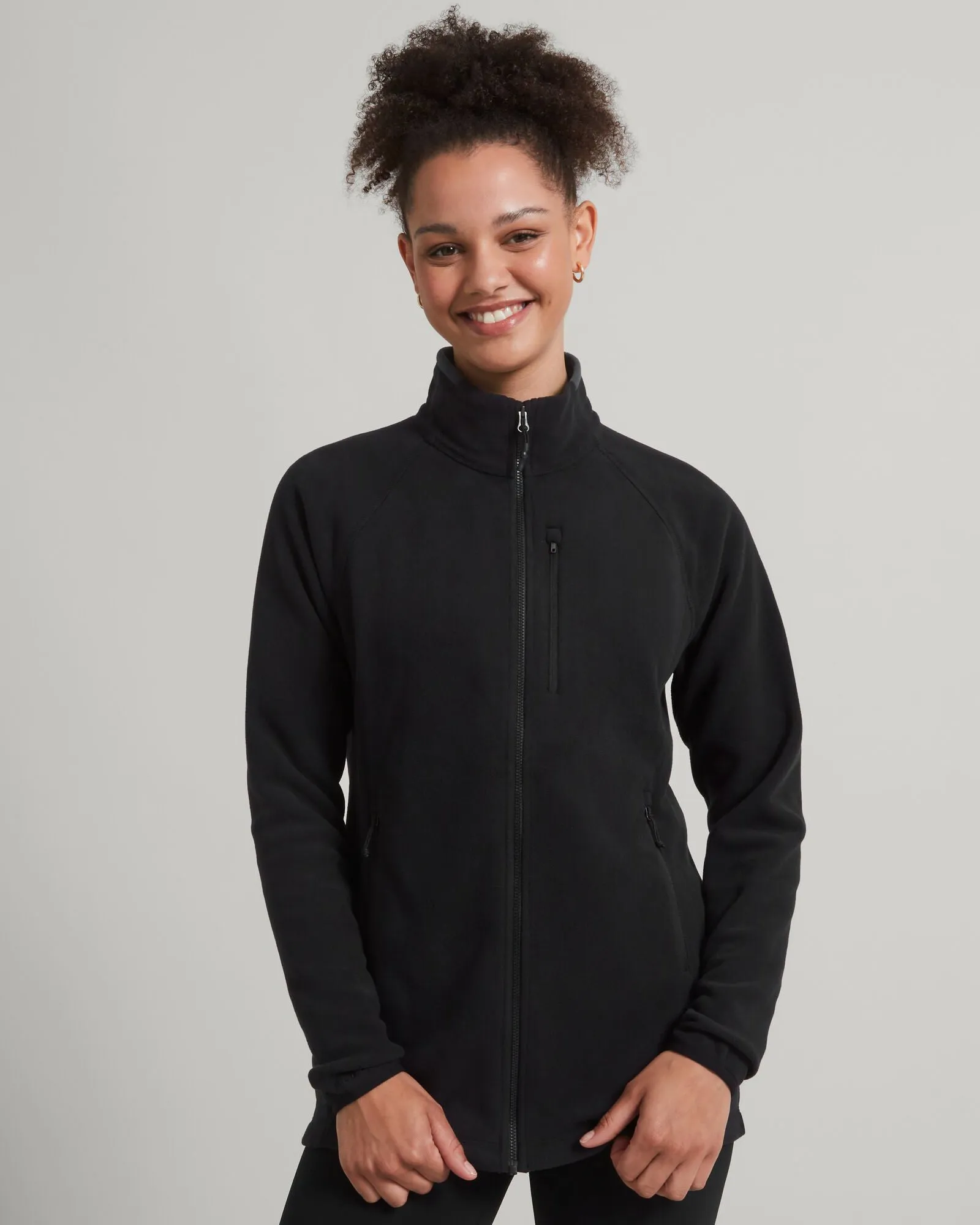 Quick Dry Coating Women's Ridge 100 PrimaLoft Bio Fleece Jacket - Black