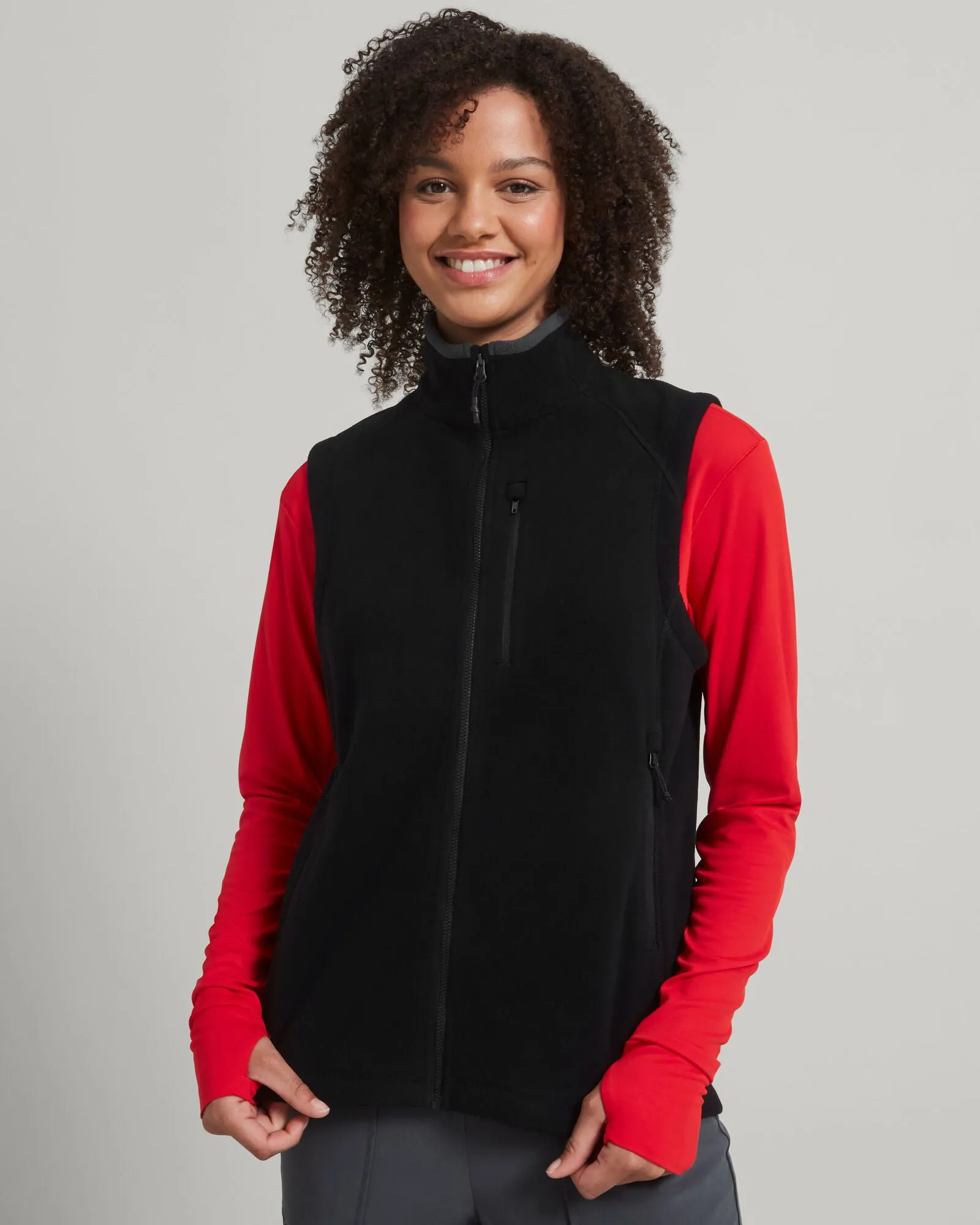 Women's Ridge 200 PrimaLoft Bio Vest - Black Snow Ready Outfit Adjustable Hem Cords