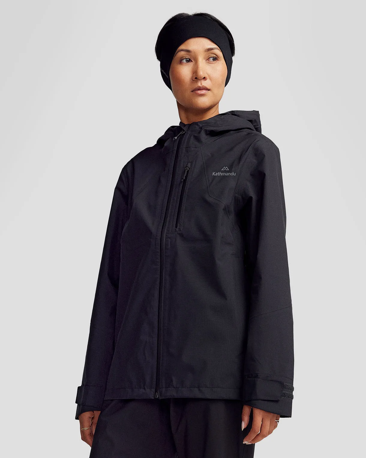 Pocket Details Women??s Ridge 3L GORE-TEX Rain Jacket - Black Stingray