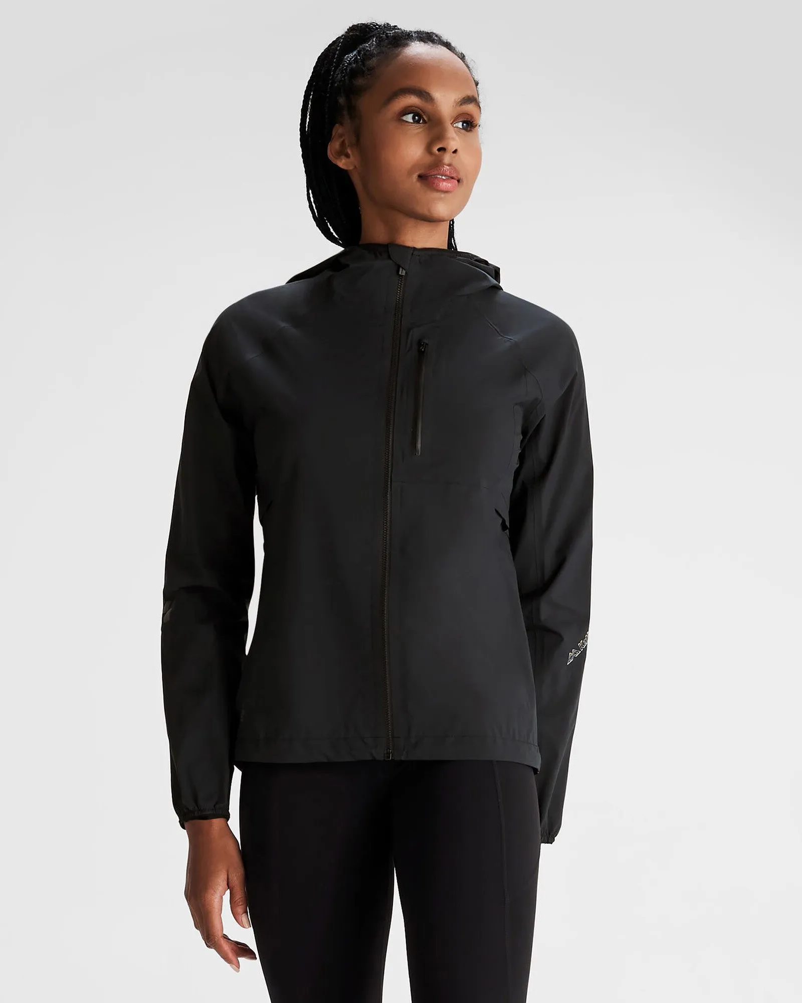Women's Seeker 2.5L Rain Jacket - Black Stingray Lightweight Windbreaker Tech