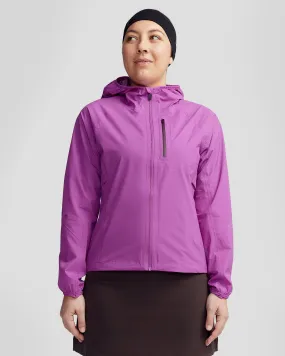 Contoured Silhouette Women's Seeker 2.5L Rain Jacket - Vivid Purple