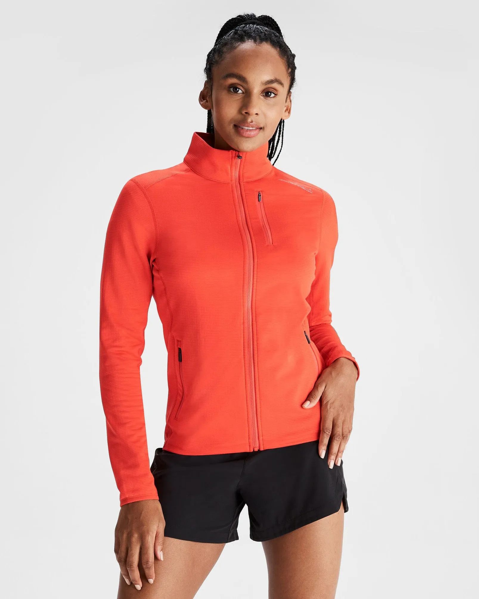 Women's Seeker Fleece Jacket - Hut Orange Anti Pilling