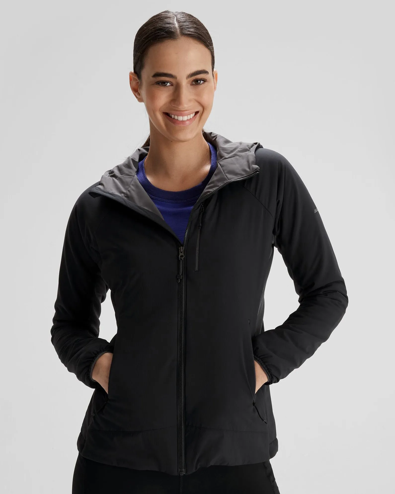 Women's Seeker PrimaLoft? Active Hooded Jacket - Black Stingray Bonded seams Adjustable drawstring