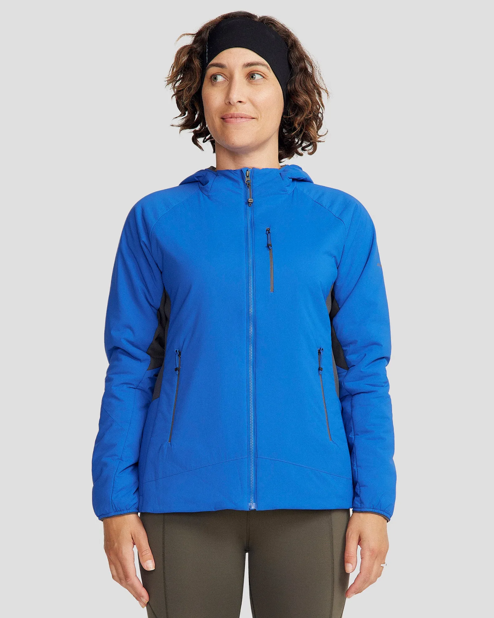 Women's Seeker PrimaLoft? Active Hooded Jacket - Peak Blue Subtle Design Detail Hidden Ventilation