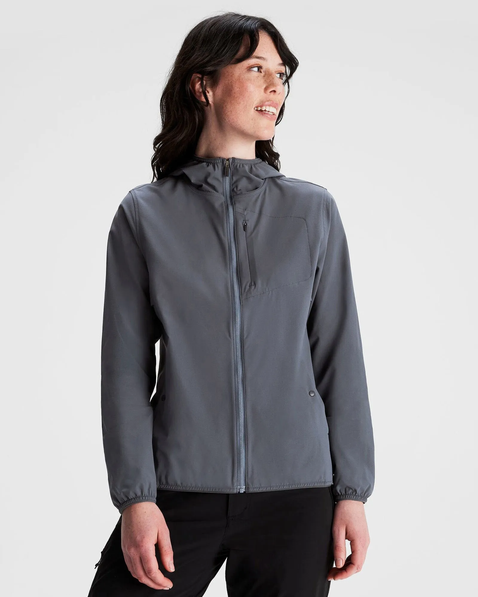 Seamless Design Women's Sun Breaker Jacket - Mid Navy
