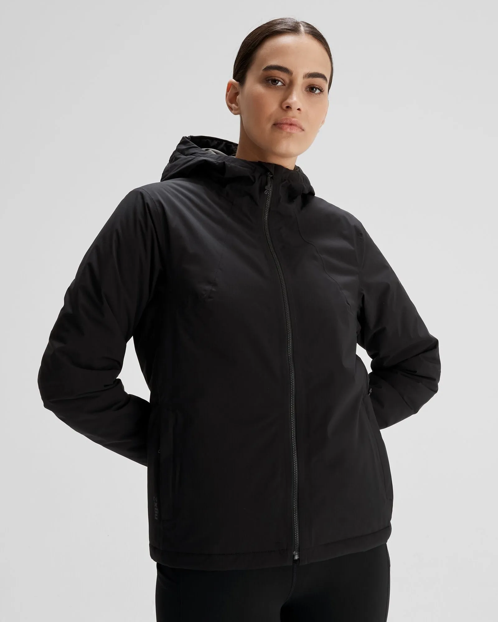 Women's Trailhead 2L Insulated Rain Jacket - Black Stingray Thermal Insulation Layer Packable design