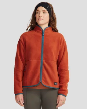 Women's Trailhead Fleece Jacket - Redwood Cozy Street Style Polished Casual