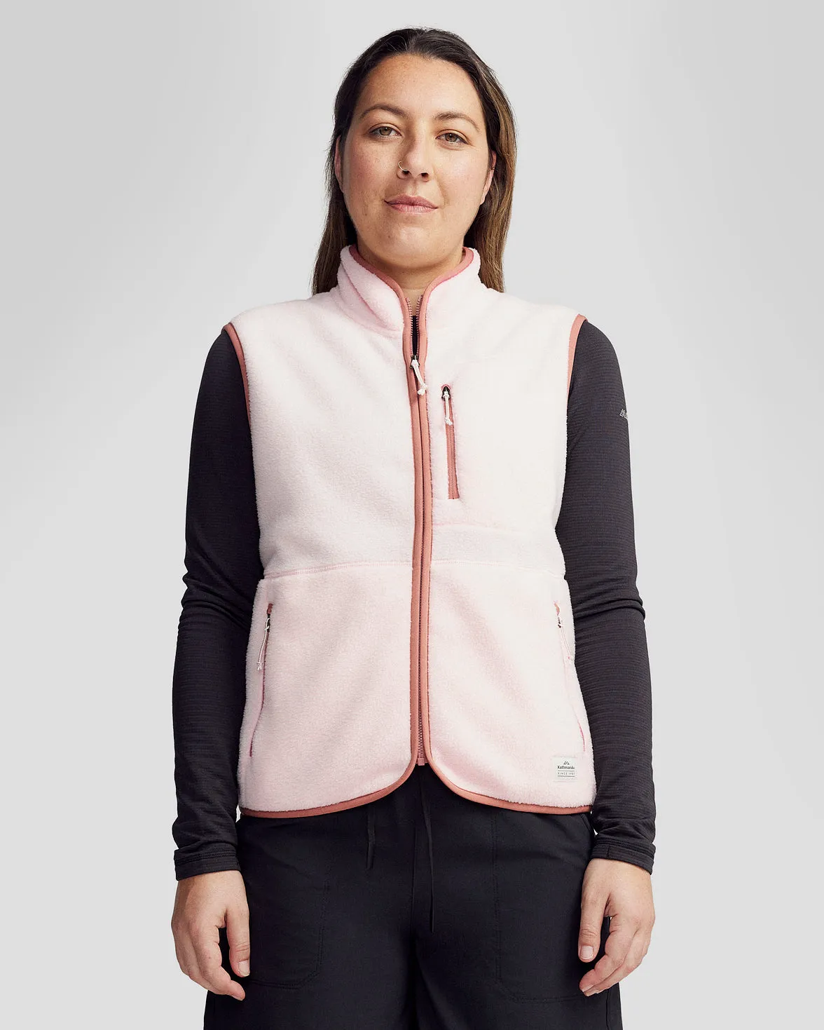Women??s Trailhead Fleece Vest - Peachy Cool Tone