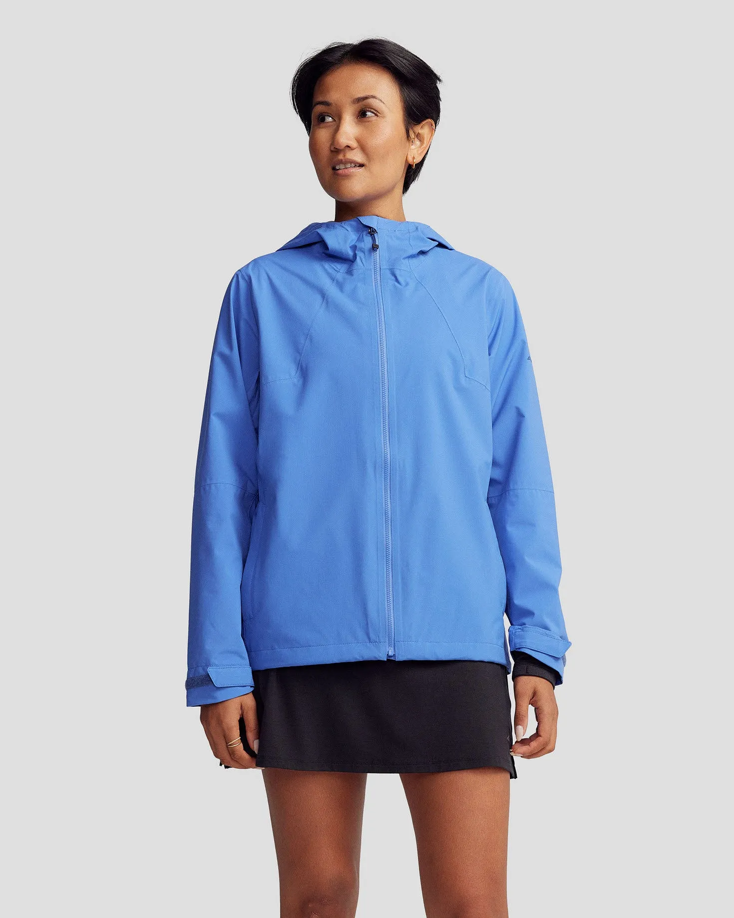 Multi Pocket Layout WaterResistant Coating Women's Trailhead Stretch 2.5L Rain Jacket - Dark Peri