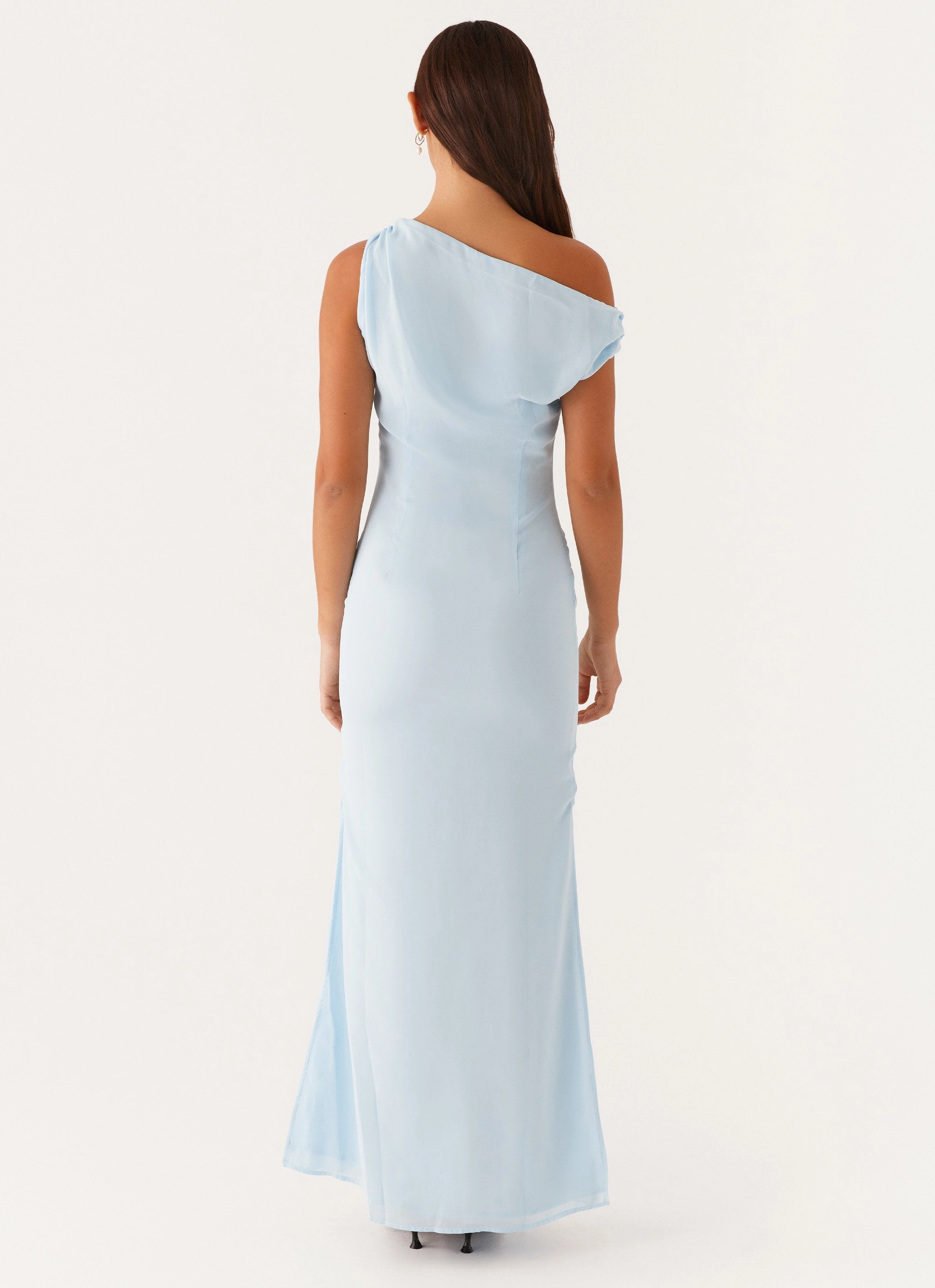 Smart Cut Dinner Date Maxi Dress - Blue