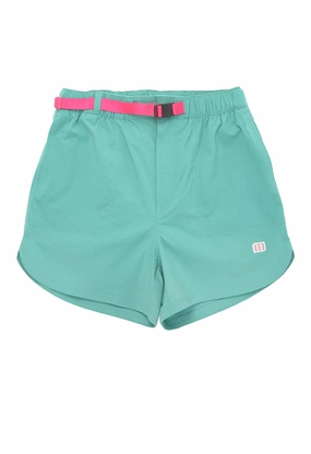 Topo Designs Women's River Shorts - Geode Green Heat Ready