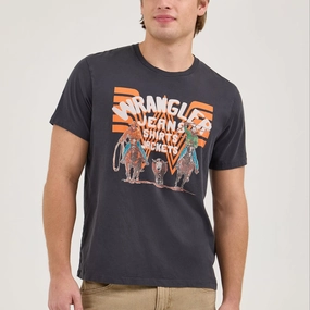 Wrangler? x Whataburger? Black Graphic T-Shirt MinimalistCut Breathable mesh lining