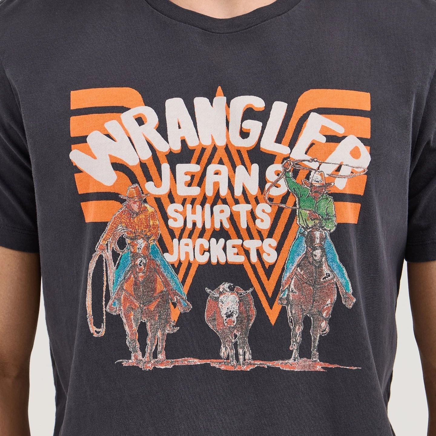 Wrangler? x Whataburger? Black Graphic T-Shirt High Durability Material