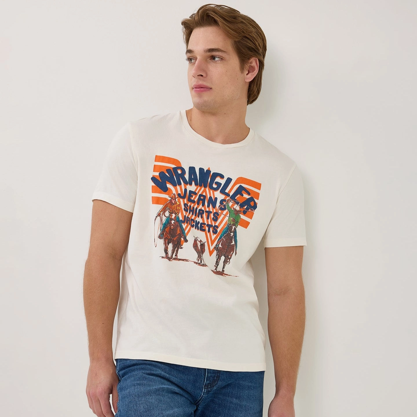 Non Chafe Armholes Wrangler? x Whataburger? White Graphic T-Shirt