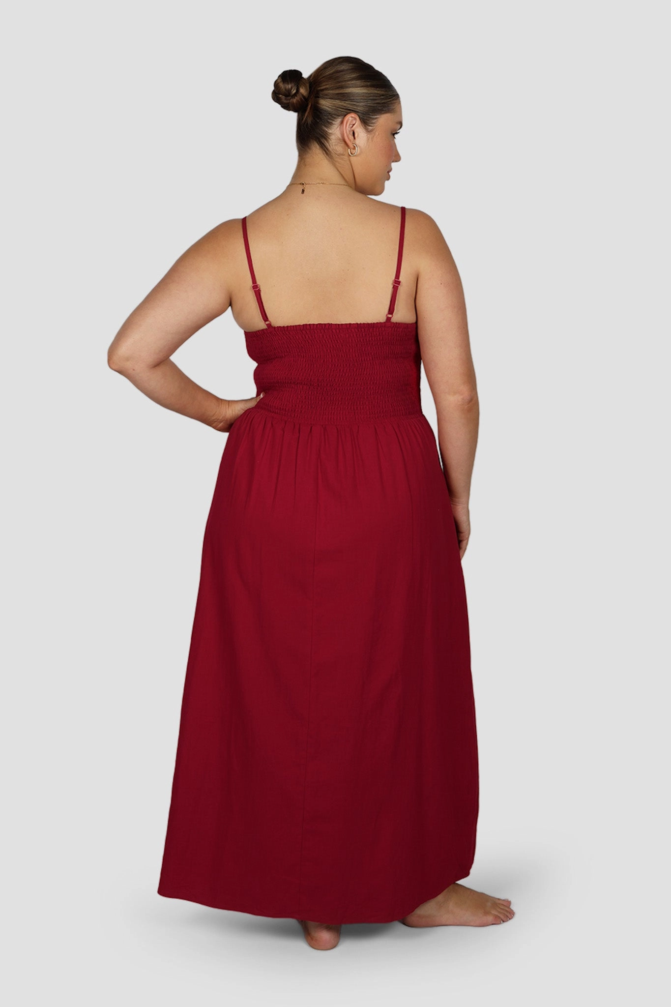 YARA DRESS RED Love Glow Casual Lines
