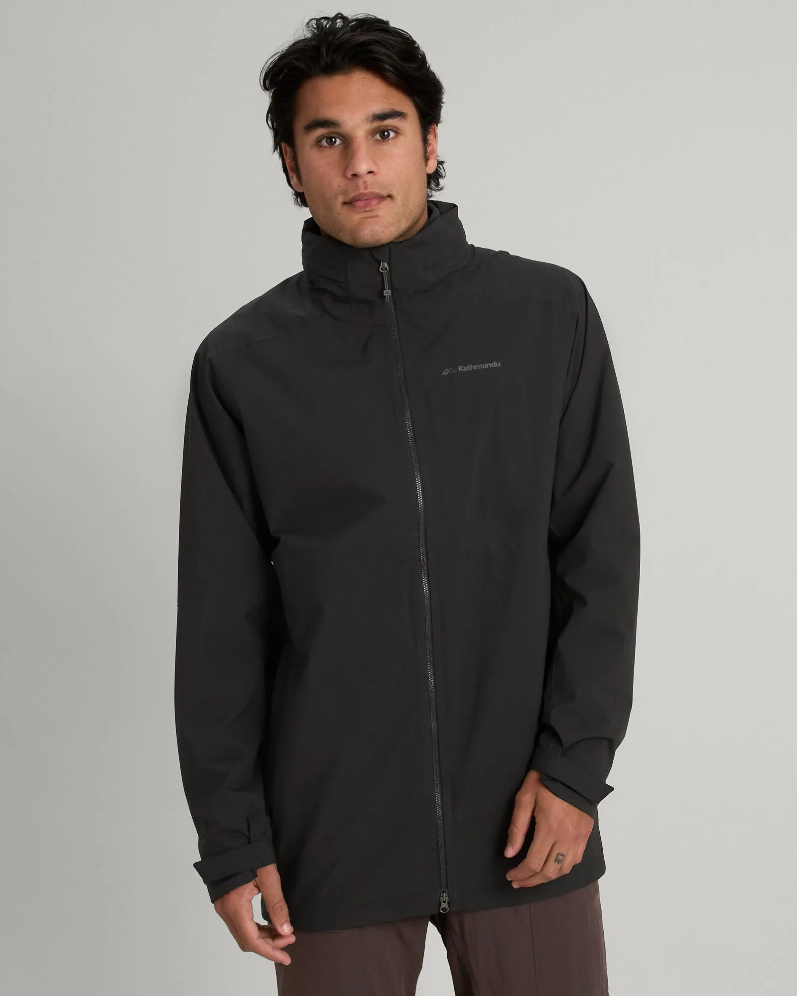 Men's Trailhead Stretch 2.5-layer Rain Parka - Black Stingray Breathable fabric tech