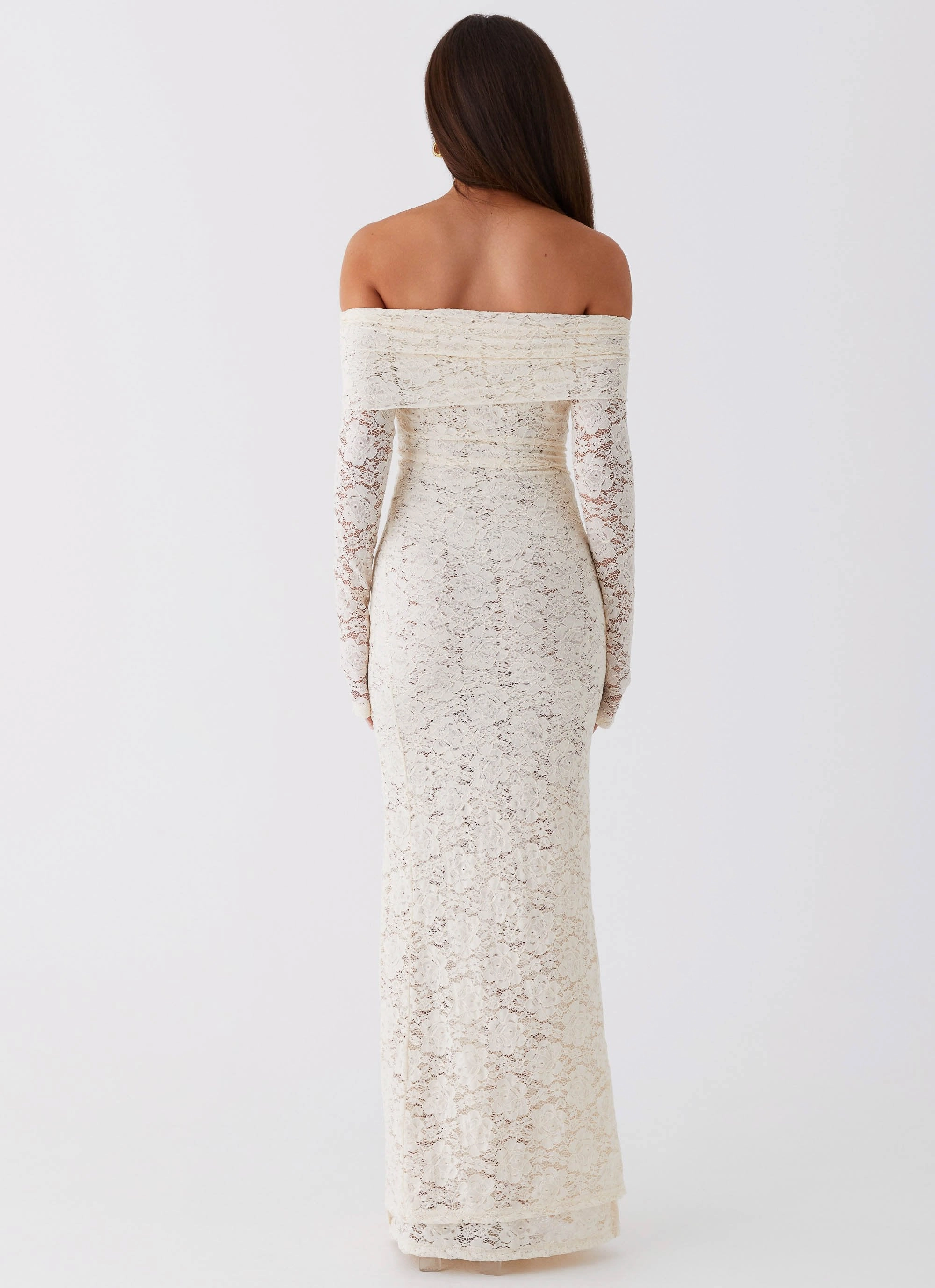 Yours Always Lace Maxi Dress - Ivory Farm Air Smooth Shape