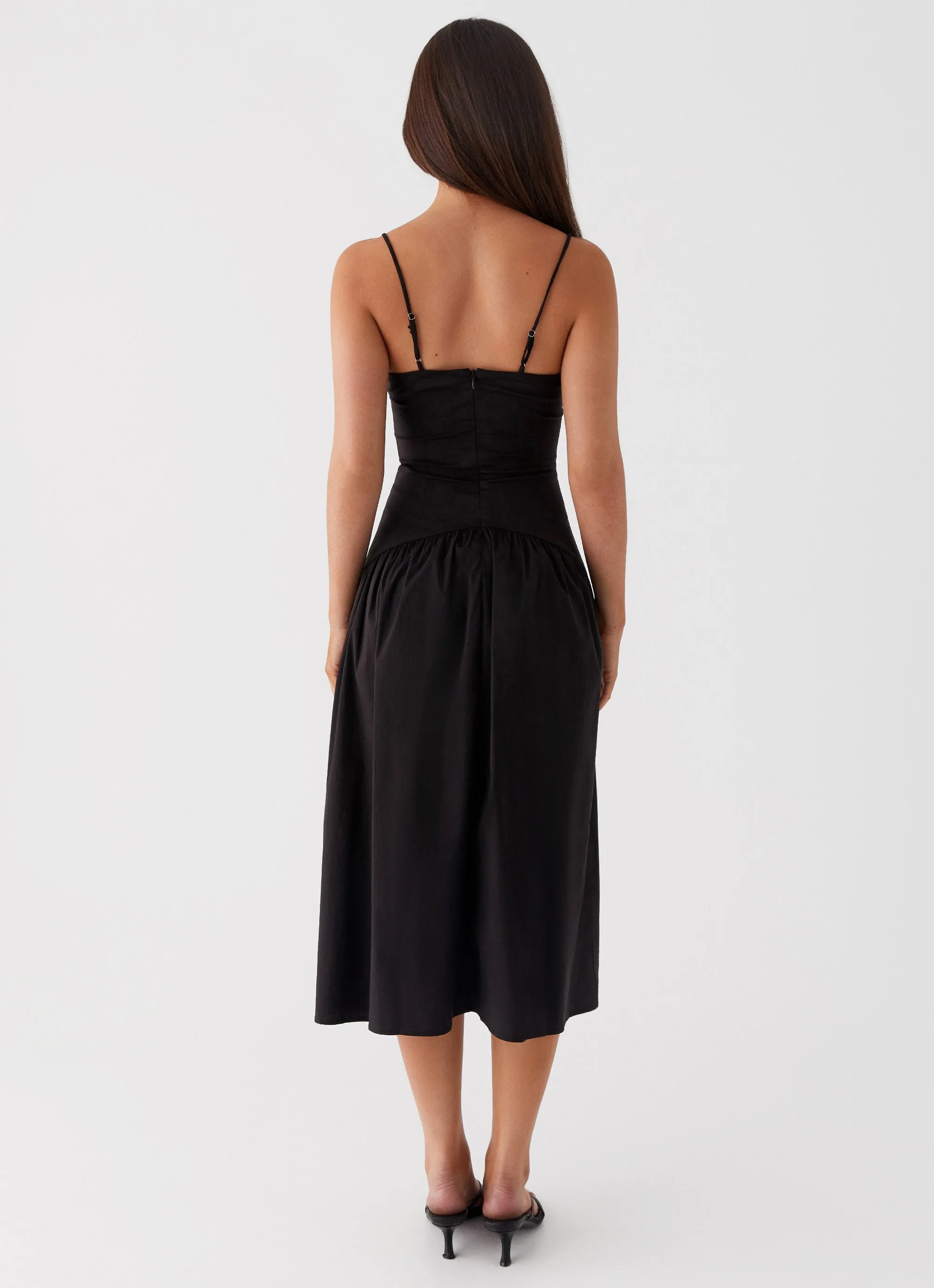 Yvette Corset Midi Dress - Black Cozy And Stylish Chill Fashion