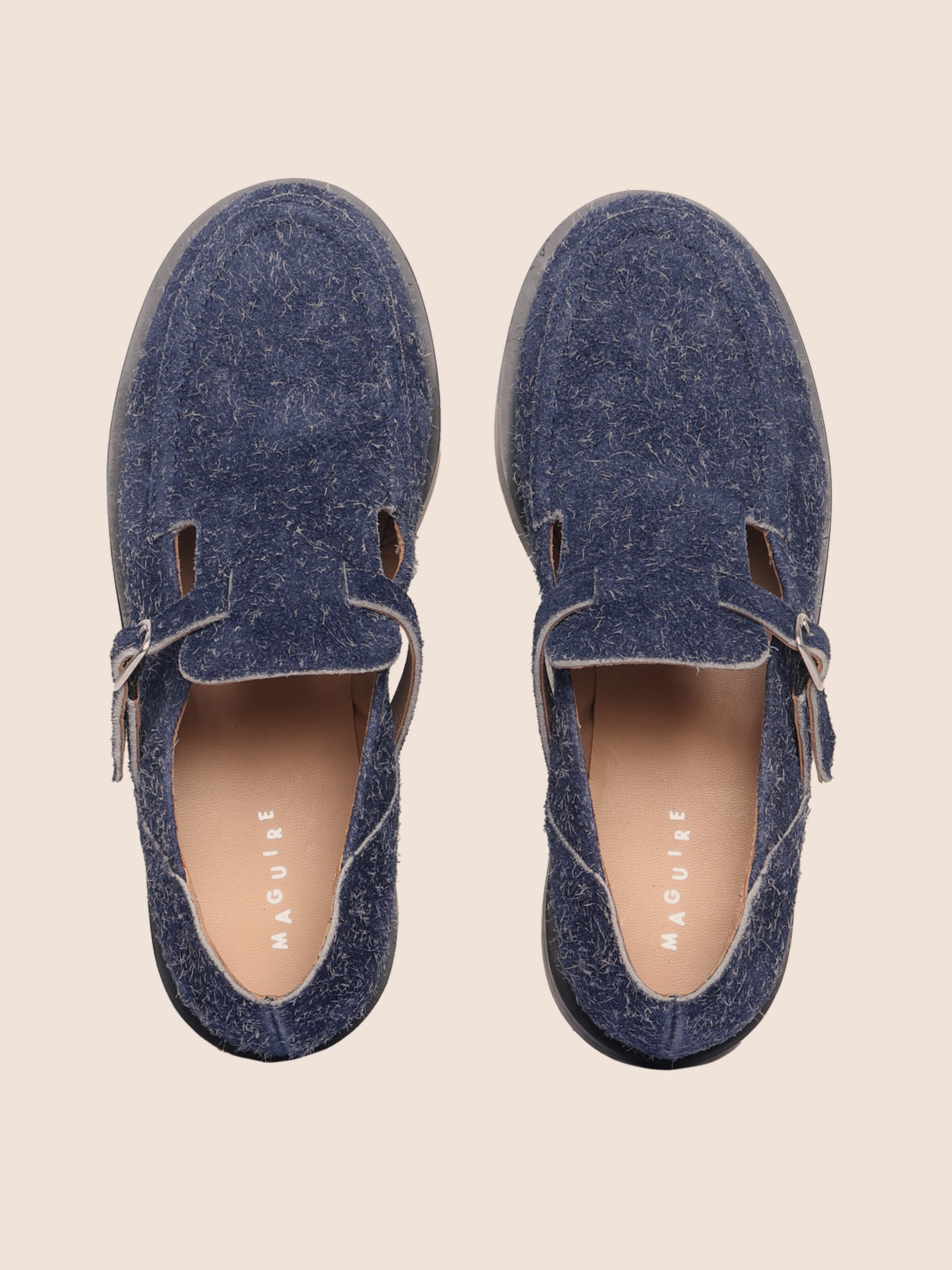 Gym Walk Durable Footwear Zafra Navy Flat