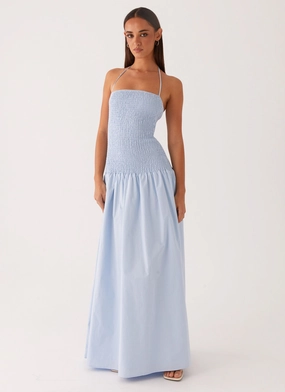SeamlessConstruction Pure Stitch Zahra Maxi Dress - Blue